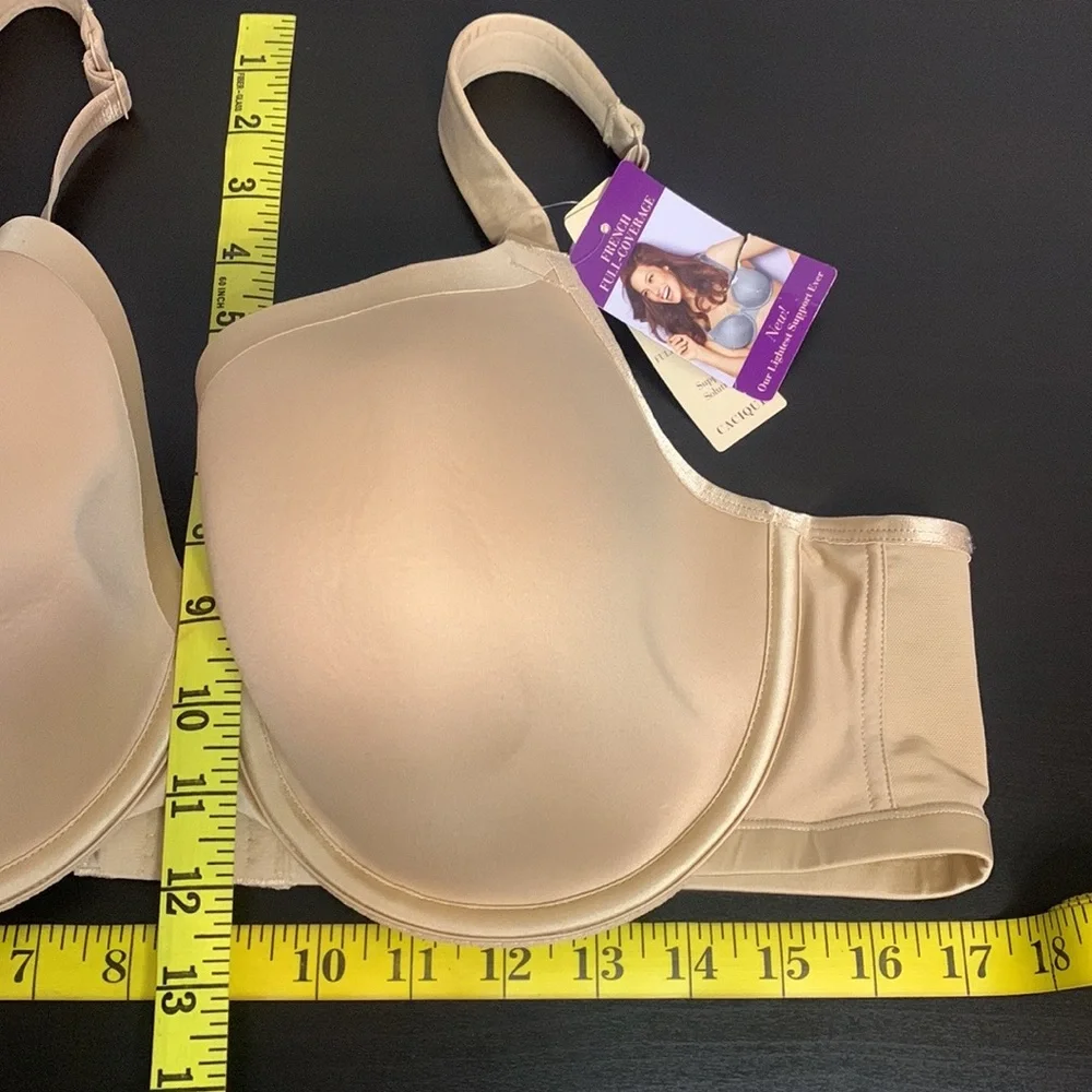 Cacique Bra NEW French Full Coverage Beige Taupe 44C Lightly Lined Underwear
